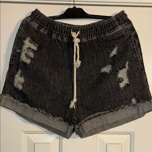 POL Distressed Blue  Denim Shorts Small NWOT